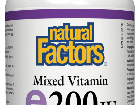 Vitamine e200 UI - Natural Factors Cheap