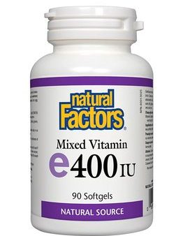 Vitamine mixte e400 UI - Natural Factors For Sale