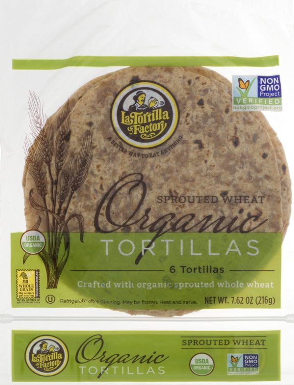 Tortilla de blé germé bio - La Tortilla Factory Supply