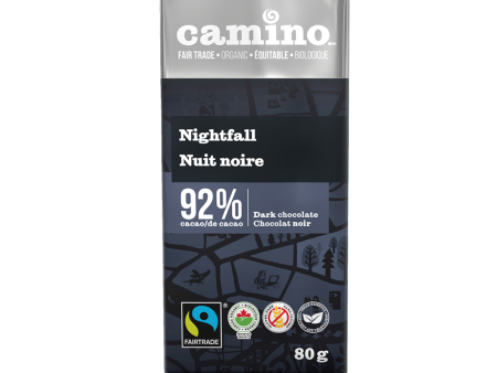 Tablette de chocolat noir bio, équitable, 92% de cacao - Camino Cheap