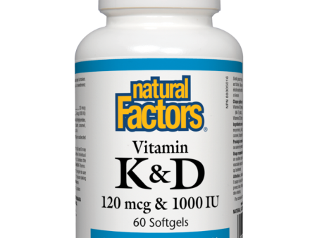 Vitamine K&D 120 mcg & 1000 UI - Natural Factors Online Hot Sale