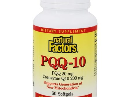 PQQ 20 mg et coenzymr Q10 200 mg - Natural Factors on Sale