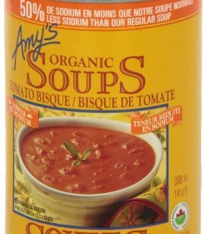 Soupe bio de bisque de tomate faible teneur en sodium - Amy’s Hot on Sale