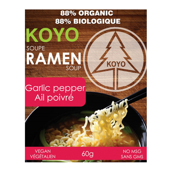 Soupe de ramen végétalienne (ail poivré) - Koyo Online