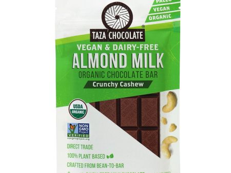 Tablette de chocolat bio, vegan au lait d’amandes et noix - Taza Chocolate on Sale