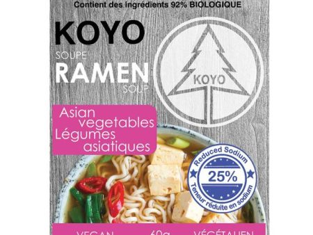 Soupe de ramen végétalienne (légumes asiatiques) - 25% moins de sodium - Koyo Cheap