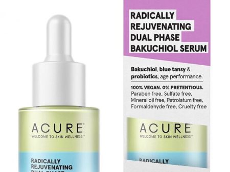 Sérum biphase rajeunissant au bakuchiol, safran et aubergine - Acure on Sale