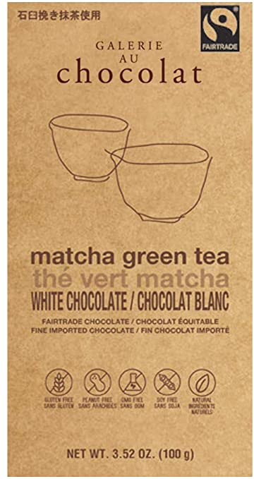 Tablette de chocolat blanc équitable bio au thé vert matcha - Galerie au chocolat Sale