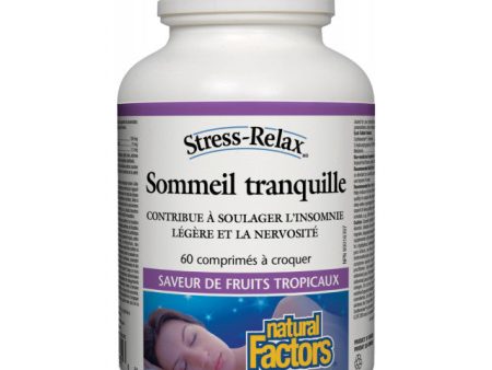 Stress-Relax sommeil tranquille aux fruits tropicaux - Natural Factors Discount