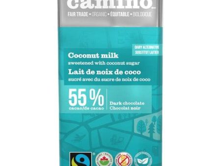 Tablette de chocolat noir, bio, équitable, 55% de cacao au lait de coco - Camino Online Hot Sale