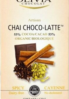 Tablette de chocolat noir bio 53 % de cacoa - Olivia Chocolat Online now