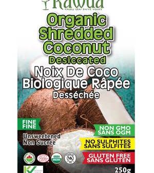 Noix de coco bio râpée sans gluten - Rawua Online now