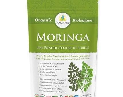 Poudre de feuille de Moringa  biologique - Ecoideas Online