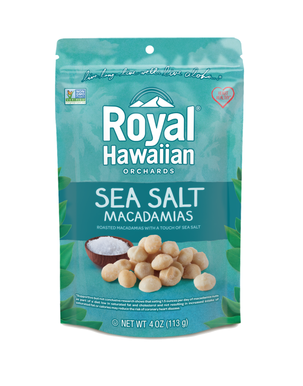 Noix de macadamia grillée au sel de mer - Royal Hawaiian Ochards Online Sale