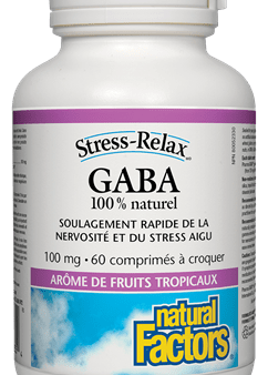 Stress-Relax GABA soulagement rapide de la nervosité et du stress aigu - Natural Factors Hot on Sale