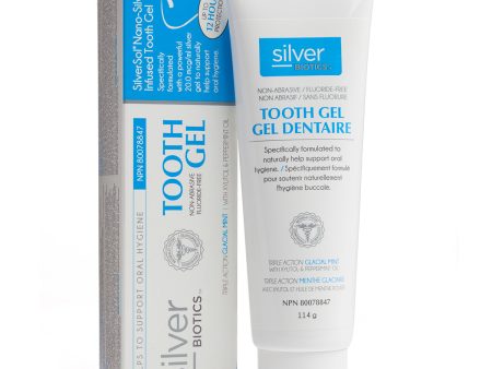 Gel dentaire non abrasif avec xylitol et huile de menthe poivrée - Silver Bioticd Discount