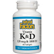 Vitamines K et D 120mcg et 1000 Ui - Natural Factors Online Hot Sale