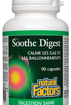 Soothe Digest, calme les gaz et ballonnements - Natural Factors Discount