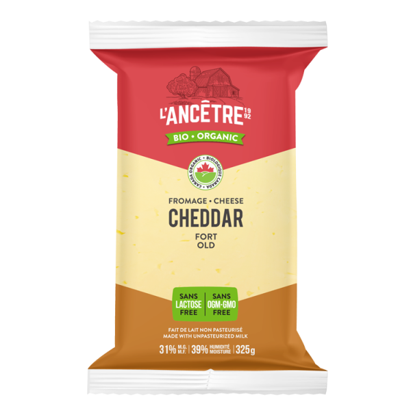 Fromage Cheddar fort biologique sans lactose - l’ancêtre Hot on Sale