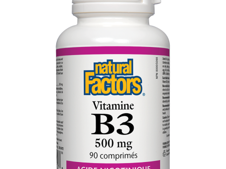 Vitamine B3 500 mg - Natural Factors For Sale