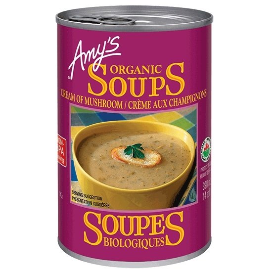 Soupe bio de crème aux champignons - Amy’s Discount