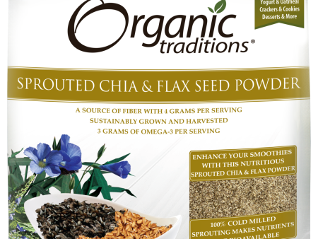 Poudre de chia et lin germés - Organics Traditions Sale