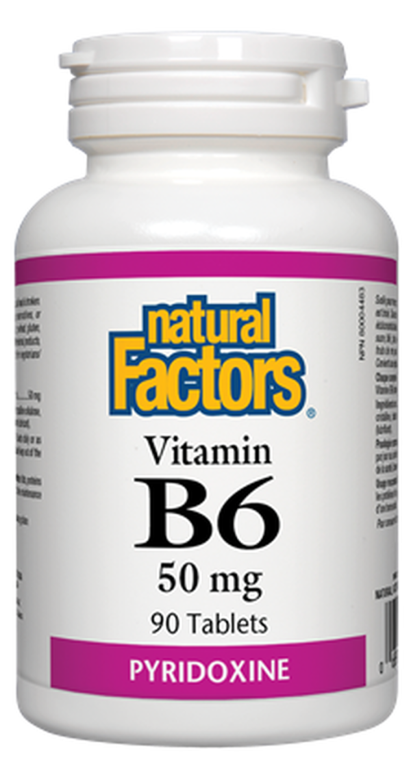 Vitamine B6 50 mg - Natural Factors Supply