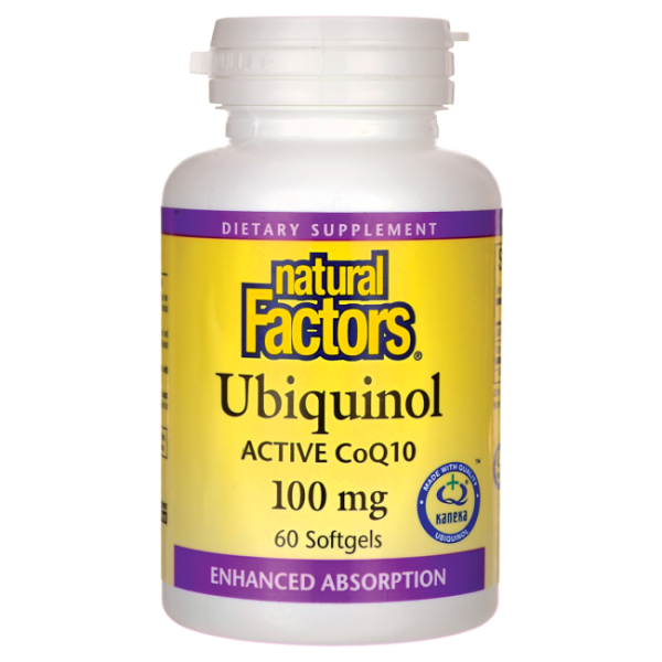 Ubiquinol coQ10 Active 100 mg - Natural Factors Online