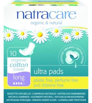 Serviettes naturelles longues en coton bio - Natracare Online Sale