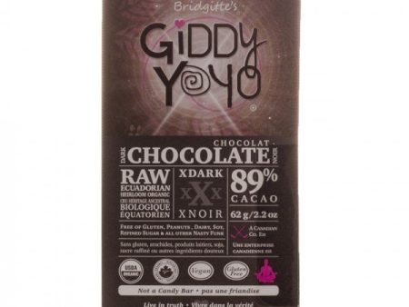 Tablette de chocolat extra noir bio 89 % de cacao - Giddy Yo Online Sale