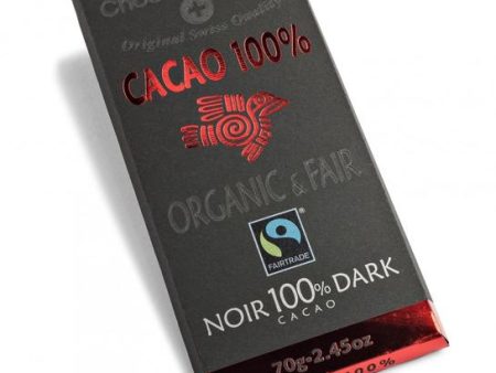 Tablette de chocolat noir bio 100 % de cacao - Chocolat Stella For Discount