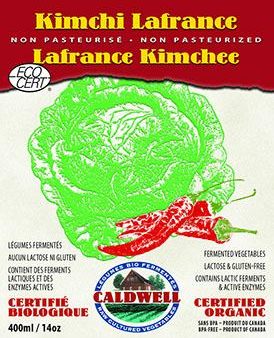 Kimchi Lafrance non pasteurisé - Caldwell Online now