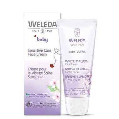 Crème pour bébé pour visage sensible à l’extrait de mauve blanche - Weleda Online now