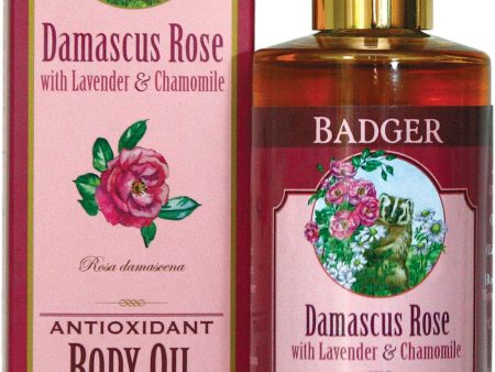 Huile de massage à la rose de Damas - Badger Online Sale