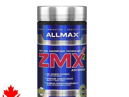 ZMX, Zinc,Magnesium et Vitamine B6 - 90 capsules - AllMax Nutrition on Sale