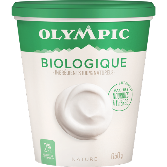 Yogourt biologique nature 2% - Olympic Discount