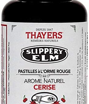 Pastilles Slippery Elm à l’orme rouge (cerise) - Thayers on Sale