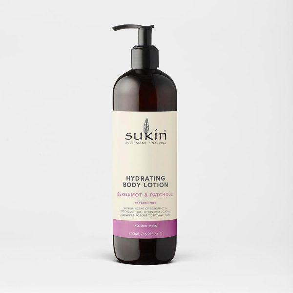 Lotion naturelle pour le corps à la bargamote et patchouli - Sukin Sale