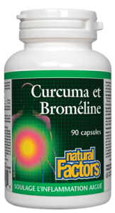 Curcuma et broméline - Natural Factors Fashion