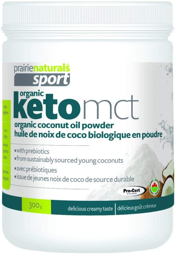 Huile de noix de coco biologique en poudre Keto MCT - Prairie Naturals on Sale