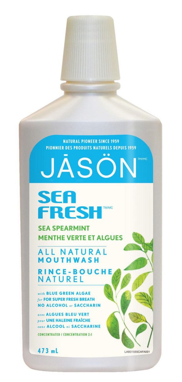 Rince bouche naturel à la menthe verte et algues - Jason Fashion