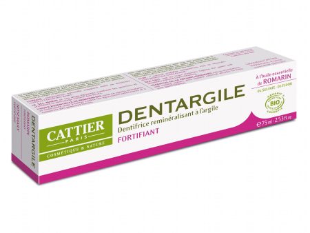 Dentargile, dentifrice à l’argile et à l’huile essentielle de romarin - Cattier Paris Online