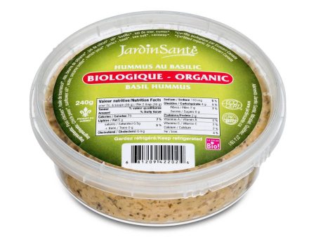 Hummus au basilic bio - Jardin Santé Hot on Sale