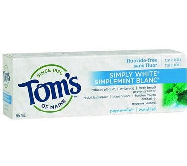 Dentifrice naturel simplement blanc au menthol - Tom’s of Maine Supply