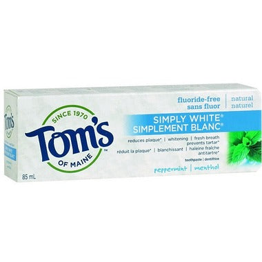 Dentifrice naturel simplement blanc au menthol - Tom’s of Maine Supply