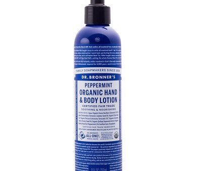 Lotion bio, équitable à le menthe poivrée pour les mains et le corps - Dr Bronner’s For Sale