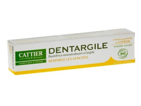 Dentargile, dentifrice à l’argile et à l’huile essentielle de citron - Cattier Paris Cheap