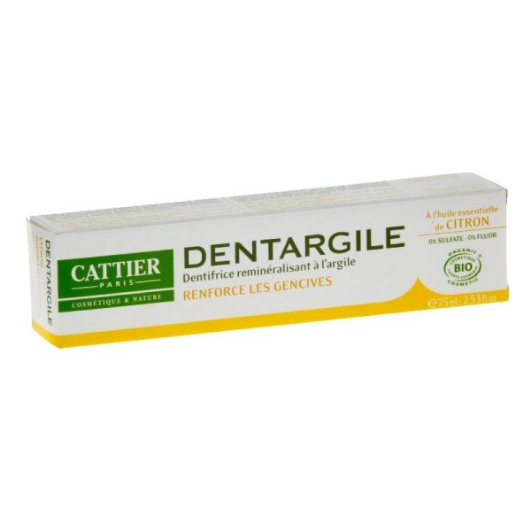 Dentargile, dentifrice à l’argile et à l’huile essentielle de citron - Cattier Paris Cheap