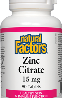 Zinc Citrate 15 mg - Natural Factors Fashion