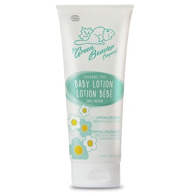 Lotion hypoallergénique sans parfum pour bébé - The Green Beaver Company Online now